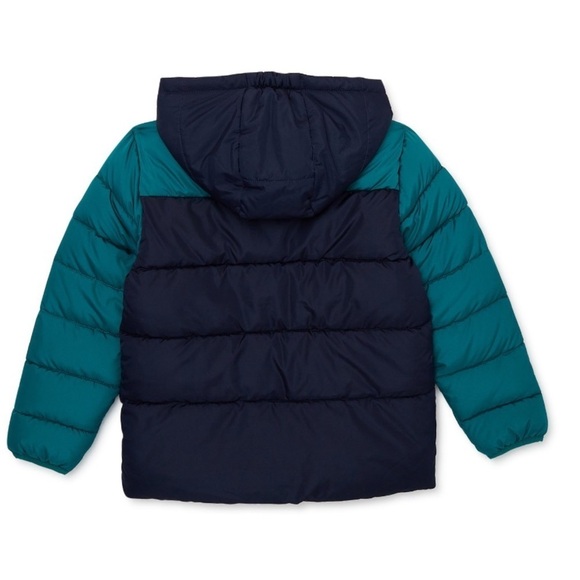 Swiss tech boys jacket 4/5 navy green - Picture 2 of 3